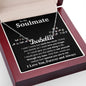 To My Soulmate Necklace To My Future Wife Necklace Gifts, Promise Necklace For Her, Fiance Gifts For Her, Valentine Gifts For Soulmate From Husband With Message Card Box LED, Soulmate Necklace For Women, To My Wife Necklace CUSTOM NAME