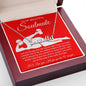 To My Beautiful Soulmate Necklace For Women, Funny Gifts For Girlfriend,Valentine Presents For Girlfriend, Best Birthday Meaningful Gift Ideas For Wife, Women Romantic Jewelry For Her Anniversary Message Card and Gift Box Styles CUSTOM NAME