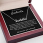To My Lovely Soulmate Necklace Gift From Husband To My Badass Wife Pendant Valentine Jewelry with Message Card and Gift Box. Gift for Wife. Necklace Gift Set for Wife Necklace Gifts Box Gift Box Styles CUSTOM NAME