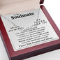 To My Soulmate Necklace To My Future Wife Gifts, Promise Necklace For Her, Fiance Gifts For Her, Valentine Gifts For Soulmate From Husband With Message Card Box LED, Soulmate Necklace For Women, To My Wife Necklace CUSTOM NAME