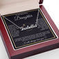 Daughter Gift From Mom Mother Daughter Necklace, Daughter Necklace Gifts from Dad & Mom, Graduation Gifts For My Beautiful Daugther, Necklace Custom Name Message Card and Gift Box Styles on Birthday, Christmas, Wedding, Anniversary CUSTOM NAME