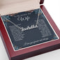 To My Beautiful Soulmate Necklace, Valentine Anniversary Jewelry Gifts for Women, Anniversary Gifts For Wife From Husband To My Wife Necklace Message Card and Necklace Gift Box Gift Box Styles on Birthday, Wedding, Anniversary, Valentine CUSTOM NAME
