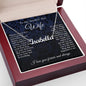 To My Beautiful Soulmate Necklace, Valentine Anniversary Jewelry Gift for Women, Anniversary Gifts For Wife From Husband To My Wife Necklace Message Card and Necklace Gift Box Gift Box Styles on Birthday, Wedding, Anniversary, Valentine CUSTOM NAME