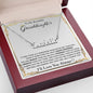 To My Beautiful Granddaughter Name Necklace From Grandma Grandpa, Granddaughter gifts On Birthday, Graduation, Wedding, Valentines, Mothers Day, Christmas, Birthday Card For Granddaughter 2 CUSTOM NAME