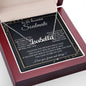 Couples Gifts To My Beautiful Soulmate Necklace From Husband, Anniversary For Wife From Husband, Wife Wedding From Husband, To My Wife, Necklace Custom Name Message Card and Gift Box Styles on Birthday, Christmas, Wedding, Anniversary CUSTOM NAME