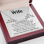 To My Wife Necklace To My Future Wife Gifts, Promise Necklace For Her, Fiance Gifts For Her, Valentine Gifts For Soulmate From Husband With Message Card Box LED, Soulmate Necklace For Women, To My Wife Necklace CUSTOM NAME