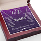To My Beautiful Wife Necklace Gift, Soulmate for Wife Birthday Gifts from Husband, Valentine for Women, Soulmate Gifts, Message Card and Necklace Gifts Box Gift Box Styles on Birthday, Wedding, Anniversary, Valentine CUSTOM NAME