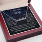 Wife Necklace Gift for Her, Soulmate Jewelry, Necklace for Future Wife, Valentine Anniversary Jewelry for Wife Necklace Gifts from Husband - Soulmate Gift Necklace with Message Card and Gift Box CUSTOM NAME