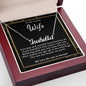 To My Lovely Wife Necklace Gift From Husband To My Badass Wife Pendant Jewelry with Message Card and Gift Box. Gift for Wife. Necklace Gift Set for Wife Necklace Gifts Box Gift Box Styles CUSTOM NAME