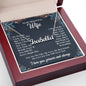 To My Wife Necklace Gift for Her, Soulmate Jewelry, Necklaces for Wife from Husband, Birthday To My Wife Necklace, Soulmate Gifts, Necklace Message Card and Gift Box Styles on Birthday, Wedding, Anniversary, Valentine CUSTOM NAME