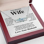 Wife Necklace Gift From Husband To My Badass Wife Pendant Valentines Day Anniversary Jewelry with Message Card and Gift Box. Gift for Wife. Necklace Gift Set for Wife Message Card and Necklace Gifts Box Gift Box Styles CUSTOM NAME