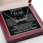 To My Beautiful Wife Necklace, Soulmate Jewelry For Women, Wife Necklace From Husband, Soulmate Valentine Gifts Necklace For Wife, Soulmate Gifts For Her, To My Future Wife Necklace Soulmate CUSTOM NAME