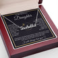 Daughter Gift From Mom Mother Daughter Necklace, Daughter Necklace Gifts from Dad & Mom, Graduation Gifts For My Daugther Daughter, Necklace Custom Name Message Card and Gift Box Styles on Birthday, Christmas, Wedding, Anniversary CUSTOM NAME