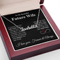 Future Wife Necklace My Last Everything, Promise Necklace For Her, Fiance Gifts For Her, Valentine Gifts For Future Wife With Message Card Box LED, Soulmate Necklace For Women, To My Wife Necklace CUSTOM NAME
