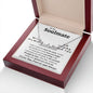To My Soulmate Necklace To My Future Wife Gifts, Promise Necklace For Her, Fiance Gifts For Her, Valentine Gifts For Soulmate From Husband With Message Card Box LED, Soulmate Necklace For Women, To My Wife Necklace CUSTOM NAME
