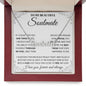 Couples Gifts, To My Beautiful Soulmate Necklace From Husband, Wedding Anniversary For Wife From Husband, Wife Wedding From Husband, To My Wife, Necklace Custom Name Message Card and Gift Box Styles on Birthday, Christmas, Wedding, Anniversary CUSTOM NAME