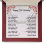 21st Birthday For Her, 21 Year Old Birthday, Birthday For Women Turning Finally 21, 21st Birthday Present for Daughter, Granddaughter, Necklace Custom Name Message Card and Gift Box Styles on Birthday, Christmas, Wedding, Anniversary CUSTOM NAME