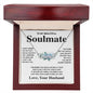 Soulmate Necklace Gift From Husband To My Badass Wife Pendant Valentines Day Anniversary Jewelry with Message Card and Gift Box. Gift for Wife. Necklace Gift Set for Wife Message Card and Necklace Gifts Box Gift Box Styles CUSTOM NAME