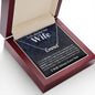 Gifts For Wife Birthday Gifts From Husband Necklace Valentines Day, Necklace for Future Soulmate, Wedding Valentine Jewelry for Wife Necklace Gifts from Husband - Soulmate Gift Necklace with Message Card and Gift Box CUSTOM NAME