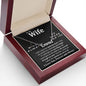 To My Wife Necklace To My Future Wife Necklace Gifts, Promise Necklace For Her, Fiance Gifts For Her, Valentine Gifts For Soulmate From Husband With Message Card Box LED, Soulmate Necklace For Women, To My Wife Necklace CUSTOM NAME