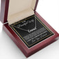 To My Beautiful Wife Necklace From Husband Pendant Jewelry with Message Card and Box Necklaces for Women Valentines Day Happy Anniversary Wedding Present for Birthday, Merry Christmas for Wife CUSTOM NAME