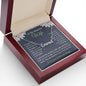 Wife Necklace Gift for Her, Soulmate Jewelry, Necklace for Future Soulmate, Valentine Anniversary Jewelry for Wife Necklace Gifts from Husband - Soulmate Gift Necklace with Message Card and Gift Box CUSTOM NAME