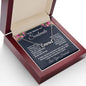 Soulmate Necklace Gifts from Husband, Wedding Anniversary Gifts for Wife from Husband, Wife Birthday Gifts from Husband, To My Wife Necklace Message Card and Necklace Gifts Box Gift Box Styles on Birthday, Wedding, Anniversary, Valentine CUSTOM NAME
