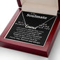 To My Soulmate Necklace To My Future Wife Necklace Gifts, Promise Necklace For Her, Fiance Gifts For Her, Valentine Gifts For Soulmate From Husband With Message Card Box LED, Soulmate Necklace For Women, To My Wife Necklace CUSTOM NAME