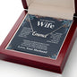 Wife Necklace Gift From Husband To My Badass Wife Valentines Days Anniversary Jewelry with Message Card and Gift Box. Gift for Wife. Necklace Gift Set for Wife Message Card and Necklace Gifts Box Gift Box Styles CUSTOM NAME