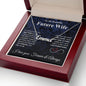 Future Wife Necklace My Last Everything, Promise Necklace For Her, Fiance Gifts For Her, Wedding Gifts For Future Wife With Message Card Box LED, Soulmate Necklace For Women, To My Wife Necklace CUSTOM NAME