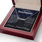 To My Beautiful Soulmate Necklace My Last Everything, Promise Necklace For Her, Fiance Gifts For Her, Wedding Gifts For Future Wife With Message Card Box LED, Soulmate Necklace For Women, To My Wife Necklace CUSTOM NAME