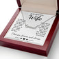 To My Beautiful Wife Necklace Gift, Soulmate for Wife Birthday Gifts from Husband, Anniversary for Women, Soulmate Gifts, Message Card and Necklace Gifts Box Gift Box Styles on Birthday, Wedding, Anniversary, Valentine CUSTOM NAME