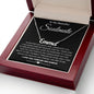 To My Beautiful Soulmate Necklace Birthday Gifts for Wife Gifts from Husband, Wife Valentine Gifts, Gifts for Wife, Message Card and Necklace Gift Box Gift Box Styles on Birthday, Wedding, Anniversary, Valentine CUSTOM NAME