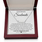 To My Beautiful Soulmate Necklace Valentine Gifts for Wife Gifts from Husband, Wife Anniversary Gifts, Gifts for Wife, Message Card and Necklace Gift Box Gift Box Styles on Birthday, Wedding, Anniversary, Valentine CUSTOM NAME
