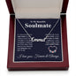 My Beautiful Soulmate Necklace My Last Everything, Promise Necklace For Her, Fiance Gifts For Her, Valentine Gifts For Future Wife With Message Card Box LED, Soulmate Necklace For Women, To My Wife Necklace copy CUSTOM NAME