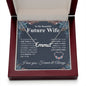 To My Future Wife Necklace My Last Everything, Promise Necklace For Her, Fiance Gift For Her, Wedding Gifts For Future Wife With Message Card Box LED, Soulmate Necklace For Women, To My Wife Necklace CUSTOM NAME