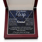 to My Wife Necklace, Soulmate Jewelry for Women, Wife Gifts from Husband, Anniversary Necklace for Wife Soulmate Gifts Future Wife Necklace Message Card and Gift Box Styles on Birthday, Wedding, Anniversary, Valentine CUSTOM NAME