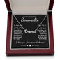 To My Beautiful Soulmate Necklace Gifts, Soulmate for Wife Birthday Gifts from Husband, Valentine for Women, Soulmate Gifts, Message Card and Necklace Gifts Box Gift Box Styles on Birthday, Wedding, Anniversary, Valentine CUSTOM NAME