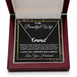 To My Beautiful Wife Necklace From Husband Pendant Jewelry with Message Card and Box Necklaces for Women Valentines Day Happy Anniversary Wedding Present for Birthday, Merry Christmas for Wife CUSTOM NAME