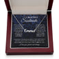 to My Beautiful Soulmate Wife Necklace Future Wife Gifts, Promise Necklace For Her, Fiance Gifts For Her, Wedding Anniversary Gifts For Future Wife With Message Card Box LED, Soulmate Necklace For Women, To My Wife Necklace CUSTOM NAME