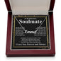 Gifts For Soulmate Birthday Gifts From Husband Necklace Valentines Days, Necklace for Future Soulmate, Valentine Wedding Jewelry for Wife Necklace Gifts from Husband - Soulmate Gift Necklace with Message Card and Gift Box CUSTOM NAME
