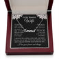 Wife Necklace Gift for Her, Soulmate Jewelry, Necklace for Future Soulmate, Wedding Valentine Jewelry for Wife Necklace Gifts from Husband - Soulmate Gift Necklace with Message Card and Gift Box CUSTOM NAME