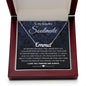 To My Beautiful Soulmate Necklace Birthday Gifts for Wife Gifts from Husband, Wife Valentine Gifts, Gift for Wife, Message Card and Necklace Gift Box Gift Box Styles on Birthday, Wedding, Anniversary, Valentine CUSTOM NAME