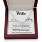 To My Wife Necklace To My Future Wife Gifts, Promise Necklace For Her, Fiance Gifts For Her, Valentine Gifts For Soulmate From Husband With Message Card Box LED, Soulmate Necklace For Women, To My Wife Necklace CUSTOM NAME