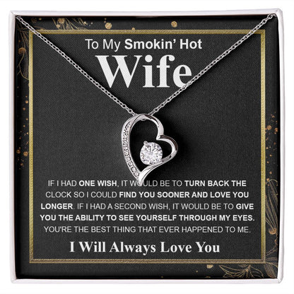 Gifts For Wife Birthday Gifts From Husband Necklace Valentines Day, Necklace for Future Soulmate, Valentine Necklace Jewelry for Wife Necklace Gifts from Husband - Soulmate Gift Necklace with Message Card and Gift Box Forever Love