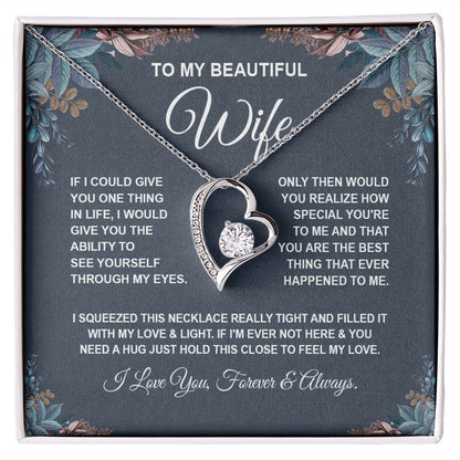 Wife Necklace Gift From Husband, For Soulmate From Husband, Wife Gifts From Husband, Necklaces For Wife From Husband To My Soulmate Necklace Message Card and Necklace Gift Box Gift Box Styles on Birthday, Wedding, Anniversary, Valentine Forever Love