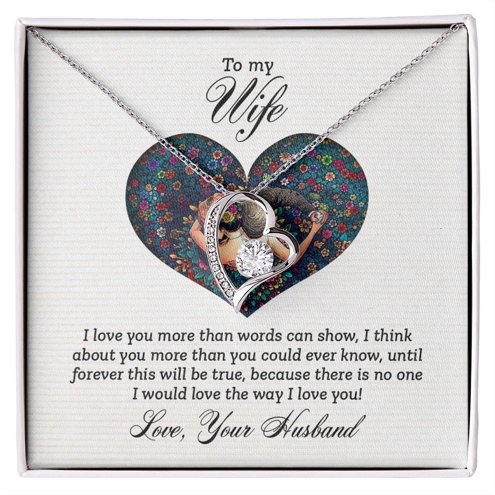 To My Wife Every Passing Second Gift Wife From Husband, Jewelry For Women, Jewelry For Wife, Love Knot Meaningful Necklace Message Card and Gift Box Styles on Birthday, Christmas, Anniversary Forever Love