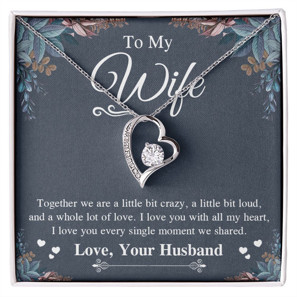 Valentine Gifts To My Soulmate Necklace Gift for Wife from Husband, Soulmate Anniversary Gifts, Gift for Soulmate Necklace Message Card and Necklace Gift Box Gift Box Styles on Birthday, Wedding, Anniversary, Valentine Forever Love