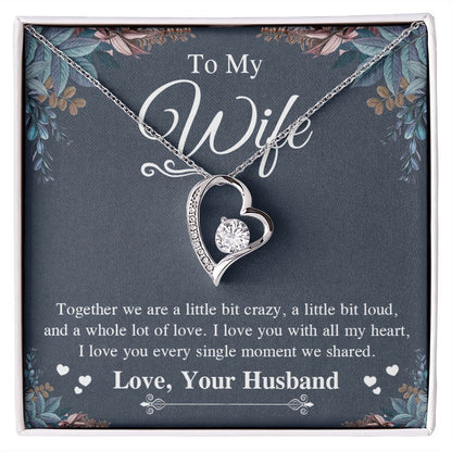 Valentine Gifts To My Soulmate Necklace Gift for Wife from Husband, Soulmate Anniversary Gifts, Gift for Soulmate Necklace Message Card and Necklace Gift Box Gift Box Styles on Birthday, Wedding, Anniversary, Valentine Forever Love