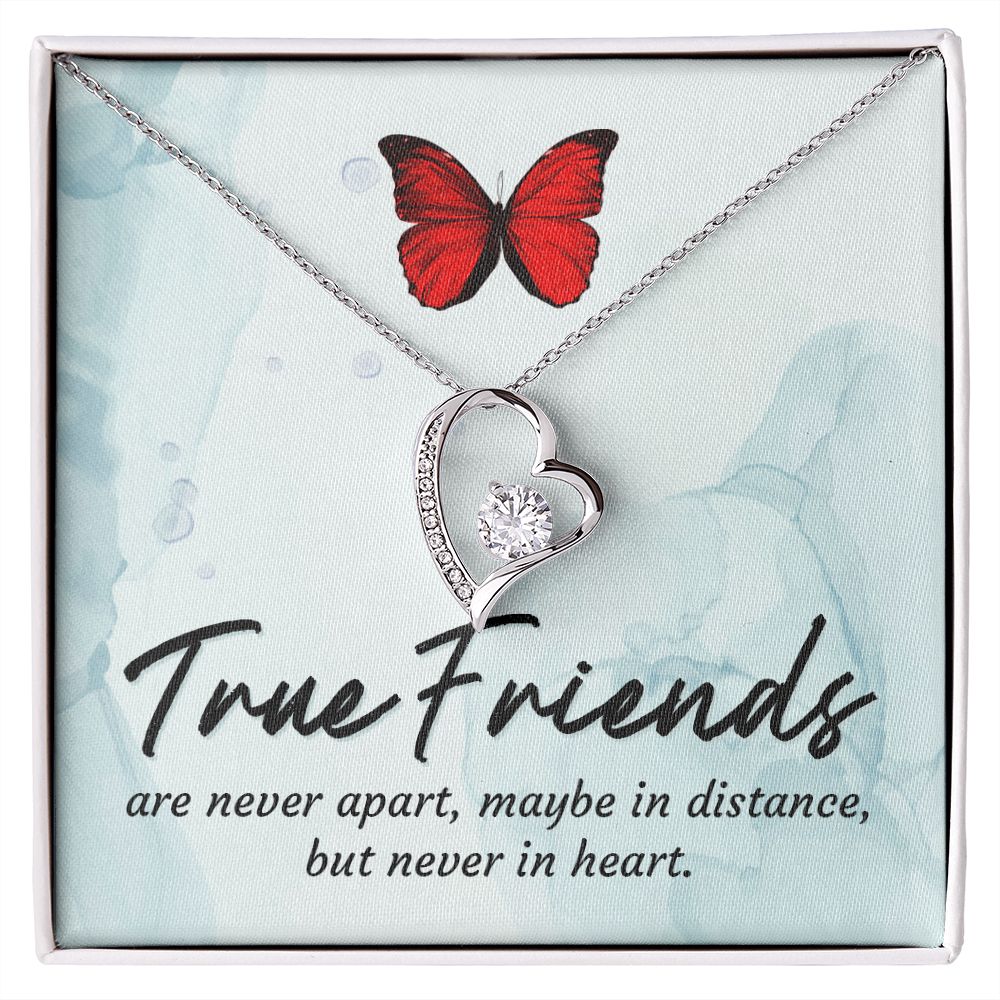 To My True Girlfriend Necklace, Brother to Sister, Birthday For Sister from Brother, Love Knot Meaningful Necklace Message Card and Gift Box Styles on Birthday, Christmas, Anniversary Forever Love